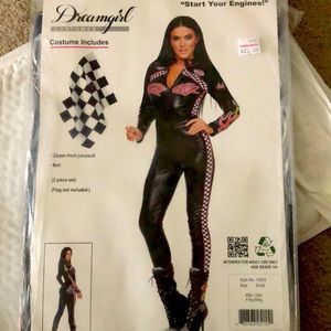 Dreamgirl Start Your Engines Race car Costume Size Small NWT
